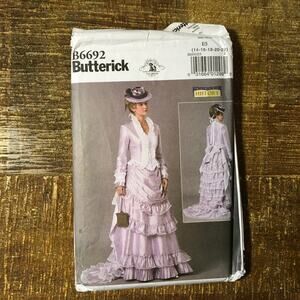 Butterick Sewing Pattern B6692 Making History Victorian Walking Suit 14-22 UNCUT